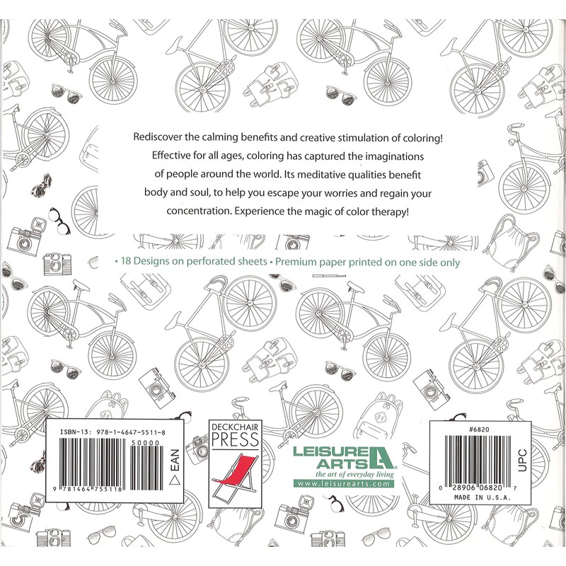 Leisure Arts Going Places Coloring Book