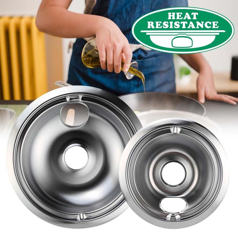 Purelux Electric Range Drip Pans Replacement for GE or Hotpoint