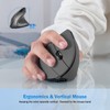 AooKoNi Ergonomic Mouse, 1600 DPI Wireless Vertical Mouse with 3