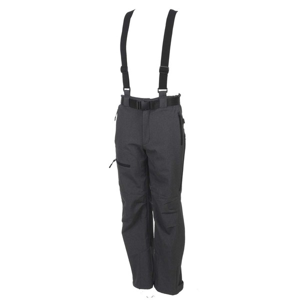 Eldera sportswear - Unosoft Noir ch Pant - Pantalon de Ski Surf - Gris Anthracite chiné - Taille M