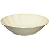 Ichikyu 131-0215 Mino Ware Cream Chrysanthemum Pot