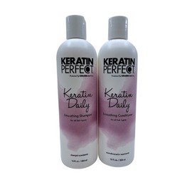 Keratin Perfect Keratin Daily Smoothing Shampoo & Conditioner 12 OZ DUO