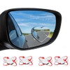 2PCS Heart Shaped Blind Spot Mirrors for Cars – Convex