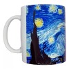 Taza De La Pintura Noche Estrellada Van Gogh Color Azul