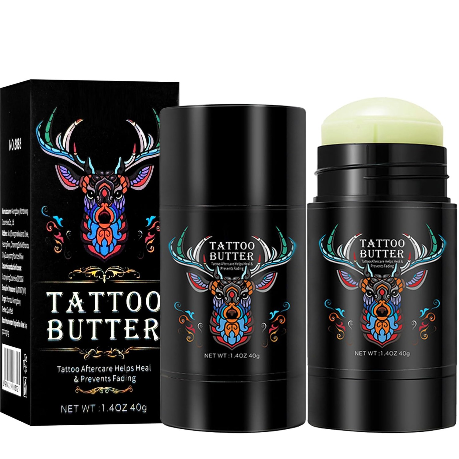 2 Pièces Creme Tatouage Tattoo Butter, Naturelle Crème Cicatrisante Tattoo