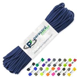 Paracord Planet 100' Hanks Paracaídas 550 Cable Tipo III 7 Hilos Paracord Parte Superior 40 Colores más Populares