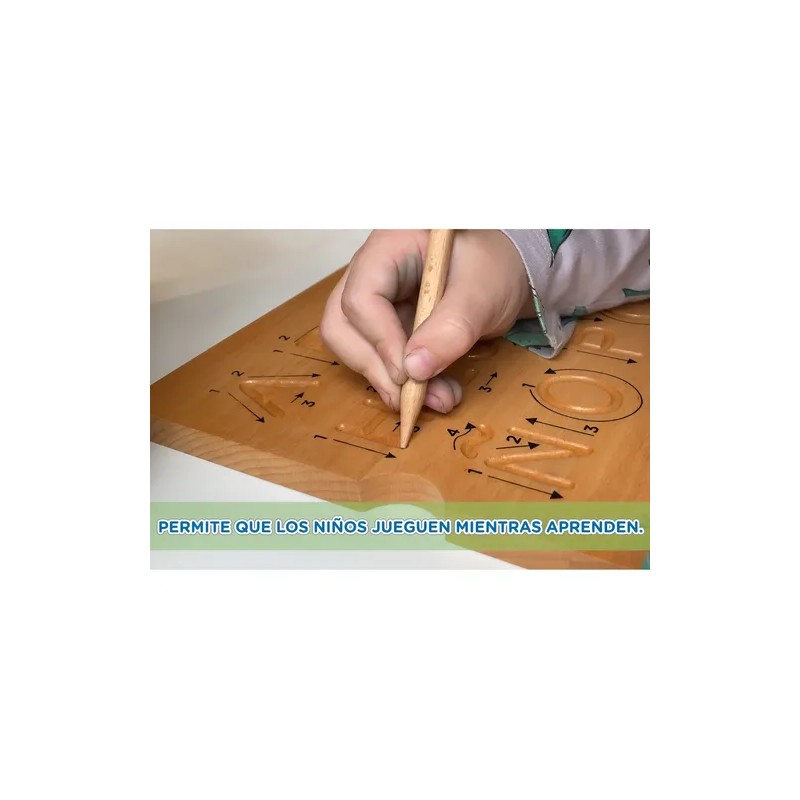 Tablero Abecedario Montessori Letras Mayusculas Y Minusculas