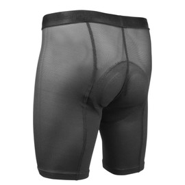 Aero Tech Designs | Men's Touring Padded Liner Shorts | Cycling Underwear | Black Mesh | 4X-Large