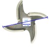 #22 Meat Grinder Blade Stainless Steel Knife Cutter Replacement (#22