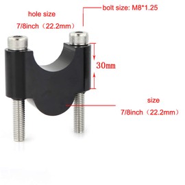 Xitomer Motorbike Handlebar Riser Fit for FZ-07 MT-07 2014 2015 2016 2017 2018 2019 2020 Tracer 700 2016 2017 2018 2019 2020 Handlebar Mount Riser Handlebar Clamp Riser