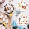 Whaline Christmas Coasters Set of 4 Nutcracker Drink Coasters Xmas