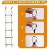ChengFu Swing Rope Ladder, Kids Climbing Rope Ladder, Hanging Rope