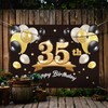 PAKBOOM Happy 35th Birthday Banner Backdrop - 35 Birthday Party