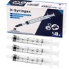 Gufastoe Pack of 50 3 ml Syringe with Protective Caps