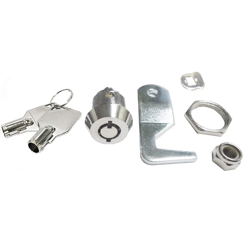 Homak Replacement Lock - Tubular Cam Lock 2 Keys Each