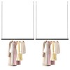 STO STO 2 Pack Closet Hanging Rod, Length and Height