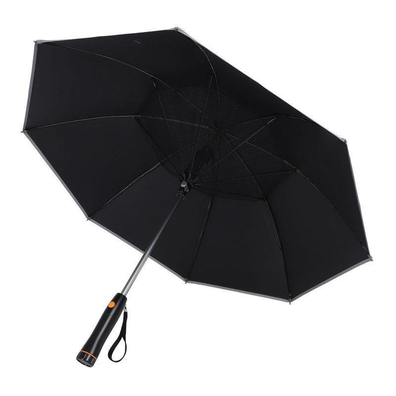 Portable Umbrella with Fan Reflective UPF 50+ Sun and Rain