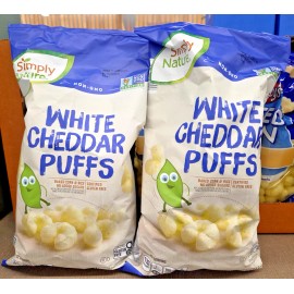 Simply Nature NON-GMO Gluten Free White Cheddar Puffs 4oz 113g (2 Bags)