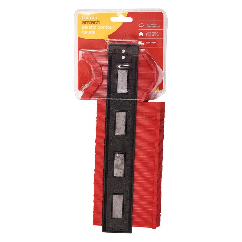 Amtech P3215 Magnetic Contour Gauge, Durable Non-Marking Measures, Ideal for