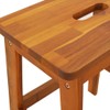 TREATLIFE HOME 2 Step Stool Made of Solid Acacia Wood,