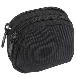 HSTWODE Tactical Compact EDC Bag, Utility Zipper Pocket Organiser Pouches Small Accessories Mini Coin Purse Key Chain Wallet for Men, black, Stylish