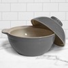 Sassafras Superstone Bread Dome with Grey Exterior Glaze and Glazed