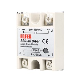 WEITOL 1Pcs Solid State Relay SSR-10DA-H 10A Actually 3-32V DC - 90-480V AC SSR 10DA 15DA 25DA 40DAH Relay Solid State (Size : SSR-40DA-H)