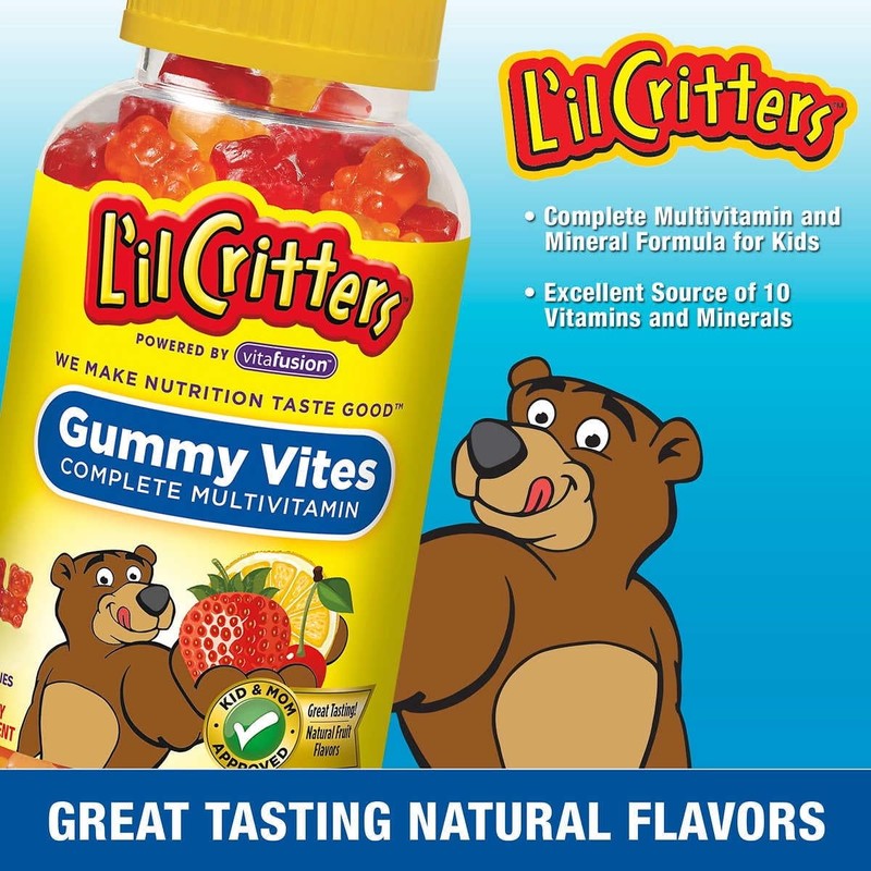 L’il Critters Gummy Vites, Naturally Sourced Multivitamin Gummies Plus Vitamins
