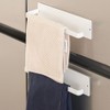 Magnetic Paper Towel Holder,White/Black Towel Bar Rack for Refrigerator BBQ