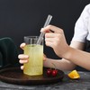ALINK Reusable Glass Boba Straws, 14mm Extra Wide Clear Smoothie