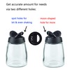 Salt and Pepper Shakers, Moisture-Proof Condiment Holders 150ML, 2/Pack