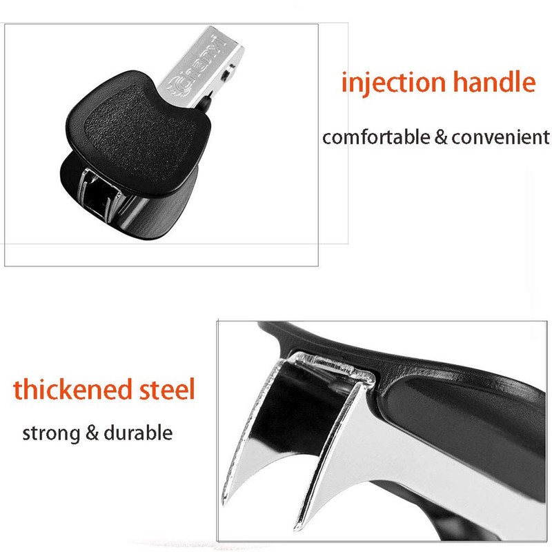 Staple Remover, Extra Wide Finger Grip, Steel Jaws for Home,