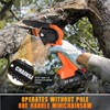 2-in-1 Cordless Pole Saw & Mini Chainsaw, Brushless Electric Pole