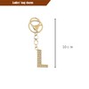 [Rigral] Initial Key Chain Bag Charm Alphabet Key Ring Carabiner