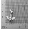 Genuine 925 Sterling Silver Honey Bumble Bee Charm Clasp Clip
