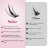 MiaChier Lash Clusters Kit, 8-16mm Fox Eye Lashes C+ Curl