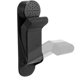 No-Drill Door Stoppers for Bottom of Door, Kickdown Rubber Foot Door Holder to Keep Door Open, with Wall and Floor Protector, Easy Installation (1, Black)