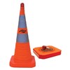 Aervoe Industries Collapsible 18-Inch Safety Cones (Orange/Yellow)