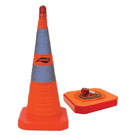 Aervoe Industries Collapsible 18-Inch Safety Cones (Orange/Yellow)
