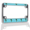 Fastasticdeals Metal Insert Bike License Plate Frame Fish Sea Bass