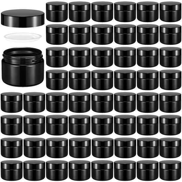 Domensi 60 Pcs 1oz Glass Jars with Lids Bulk Salve