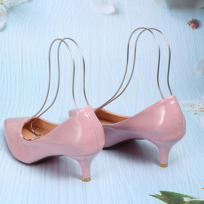 Holibanna 2PCS Metal Sandal Shoes Display Stainless Supports Shaper Forms