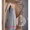 Single buffer lift clothes rack,Pull Down Closet Rod for Hanging