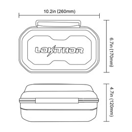 LOKITHOR J-Series Storage Bag EVA Protection Case for J400/J401/J401X/J402/J2250/J3250 LOKITHOR Battery Jump Starters