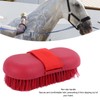 Horse Brush Soft Bristles Skid Resistant Handle Horse Grooming Brush