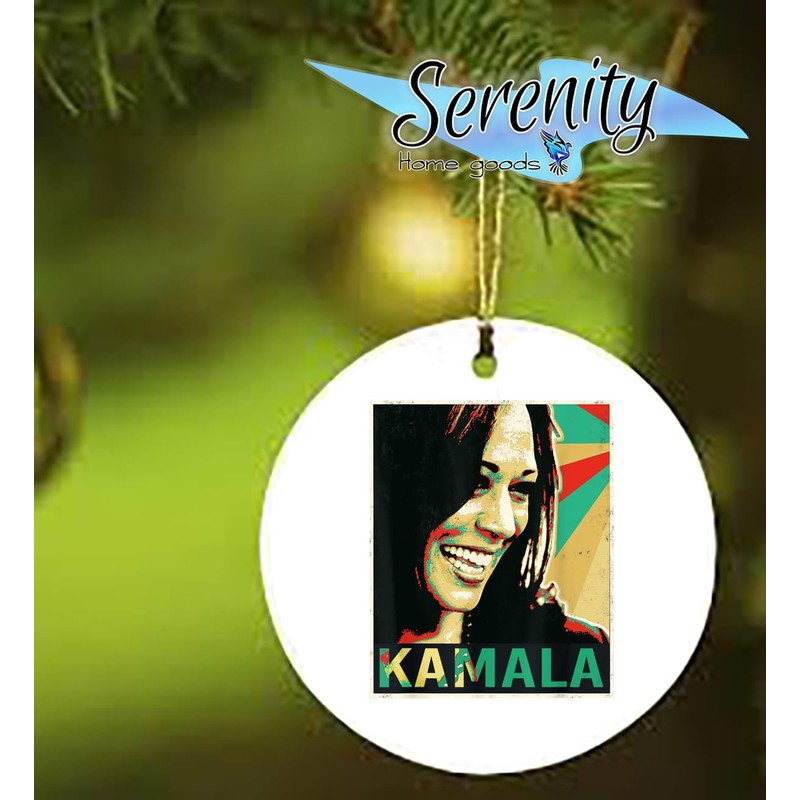 Kamala Ceramic Christmas Tree Ornament | Vintage 2