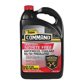 Prestone Cor-Guard Command Nitrite Free Extended Life Antifreeze and Coolant Prediluted, Red, 1 Gallon, Pack of 6