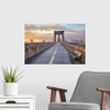 CANVAS ON DEMAND Brooklyn Bridge, New York City. Wall Decal,