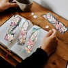 MVVMTOP 4pcs 5D Diamond Art Painting Bookmarks with Crystal Pendant,