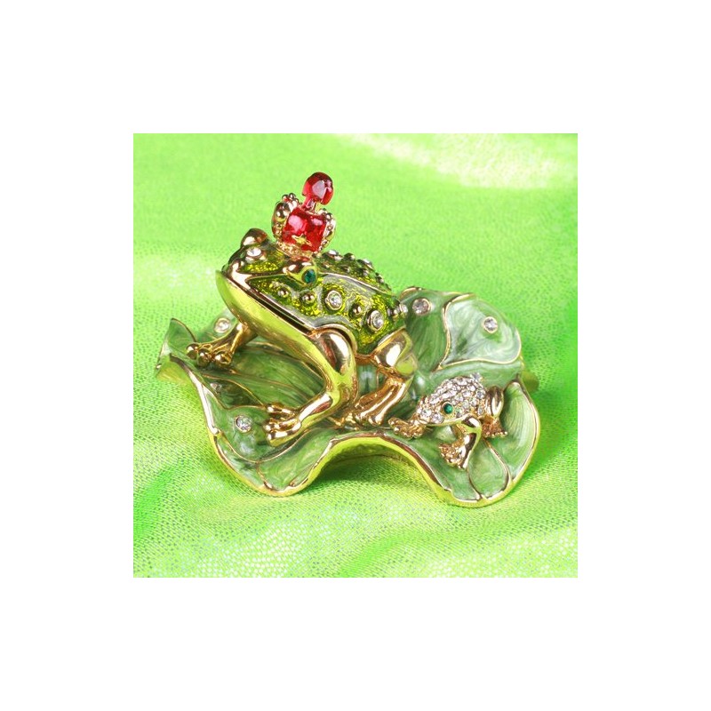 < Crown King Toad (Frog) > pixia-su Jewelry Box